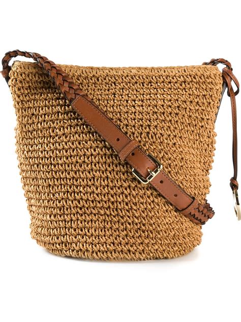 straw backpack michael kors|michael kors raffia bag.